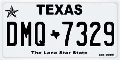 TX license plate DMQ7329