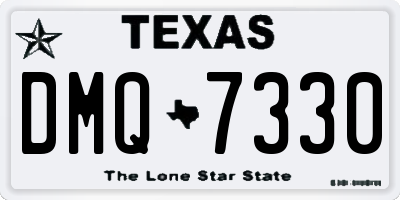 TX license plate DMQ7330