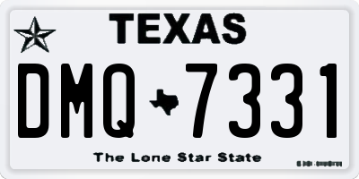 TX license plate DMQ7331
