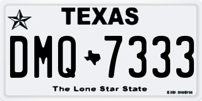 TX license plate DMQ7333