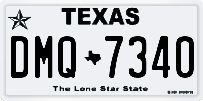 TX license plate DMQ7340