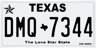 TX license plate DMQ7344