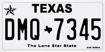 TX license plate DMQ7345