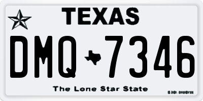 TX license plate DMQ7346
