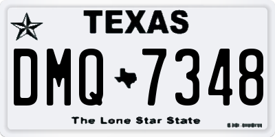 TX license plate DMQ7348