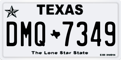 TX license plate DMQ7349