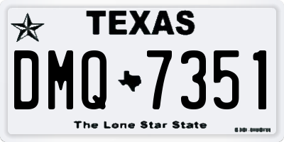 TX license plate DMQ7351