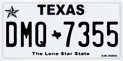 TX license plate DMQ7355