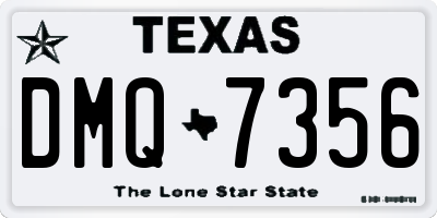 TX license plate DMQ7356