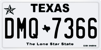TX license plate DMQ7366