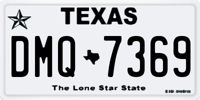 TX license plate DMQ7369