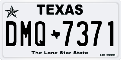 TX license plate DMQ7371