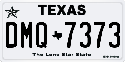 TX license plate DMQ7373