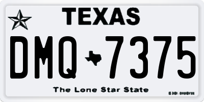 TX license plate DMQ7375