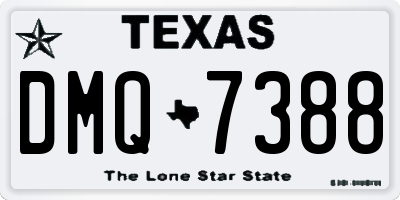 TX license plate DMQ7388