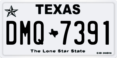 TX license plate DMQ7391