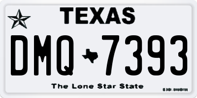 TX license plate DMQ7393
