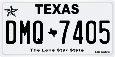 TX license plate DMQ7405