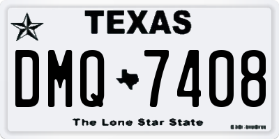 TX license plate DMQ7408
