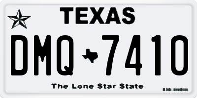 TX license plate DMQ7410