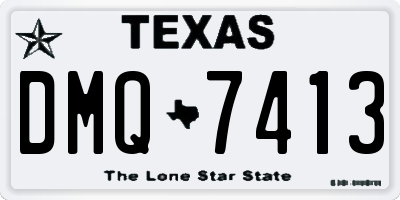 TX license plate DMQ7413