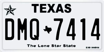 TX license plate DMQ7414