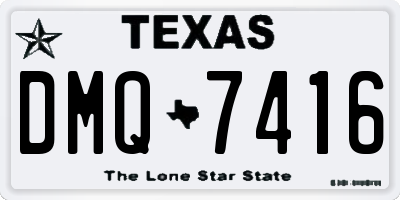 TX license plate DMQ7416