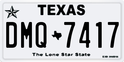 TX license plate DMQ7417