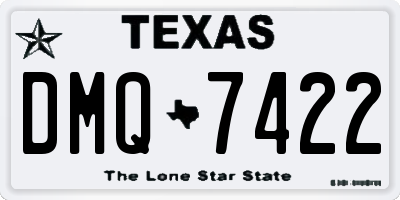 TX license plate DMQ7422