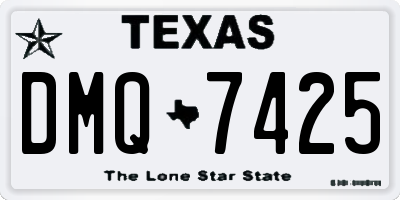 TX license plate DMQ7425