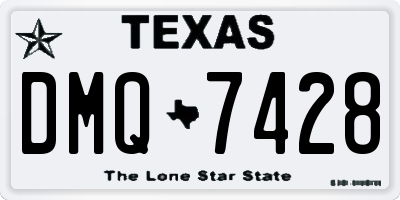 TX license plate DMQ7428