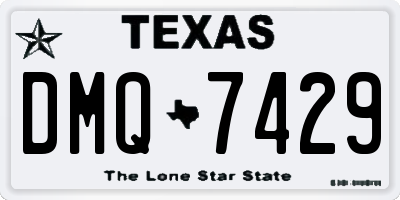 TX license plate DMQ7429