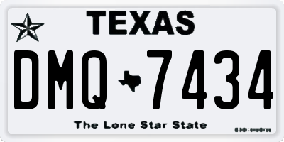 TX license plate DMQ7434