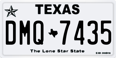TX license plate DMQ7435
