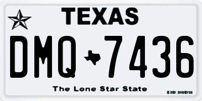 TX license plate DMQ7436