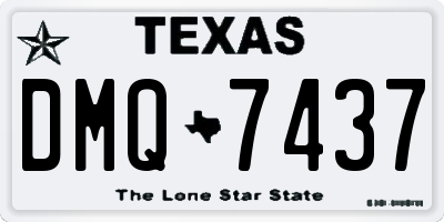 TX license plate DMQ7437