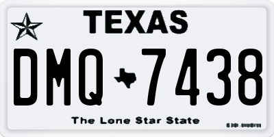 TX license plate DMQ7438