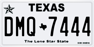 TX license plate DMQ7444
