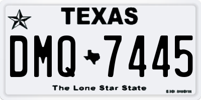 TX license plate DMQ7445