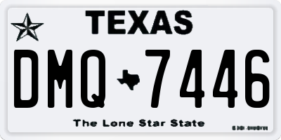 TX license plate DMQ7446