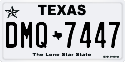 TX license plate DMQ7447