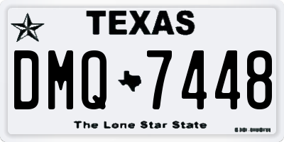 TX license plate DMQ7448