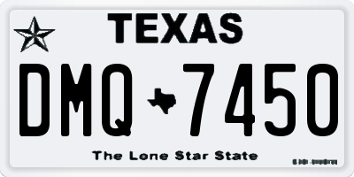 TX license plate DMQ7450