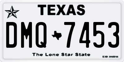 TX license plate DMQ7453