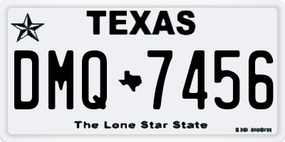 TX license plate DMQ7456