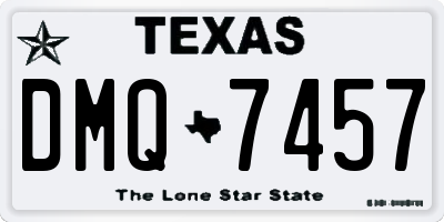 TX license plate DMQ7457