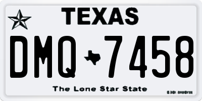 TX license plate DMQ7458