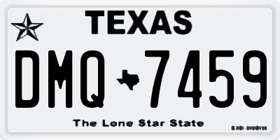 TX license plate DMQ7459