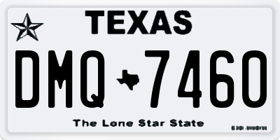 TX license plate DMQ7460