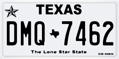 TX license plate DMQ7462